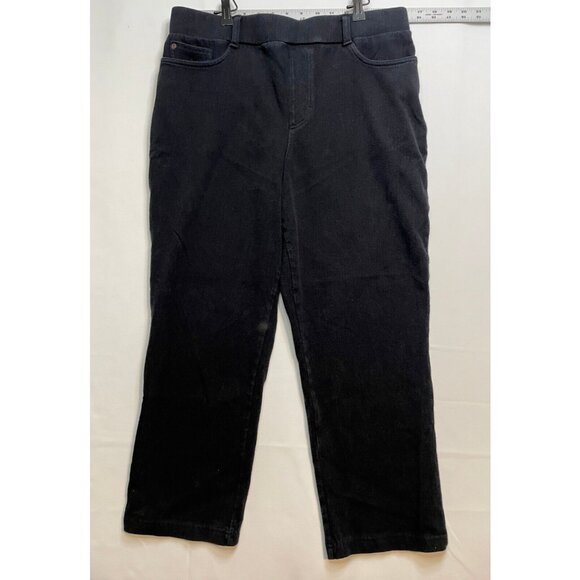 L.L. Bean capri jeans womens medium 32 x 25 black - Picture 1 of 10